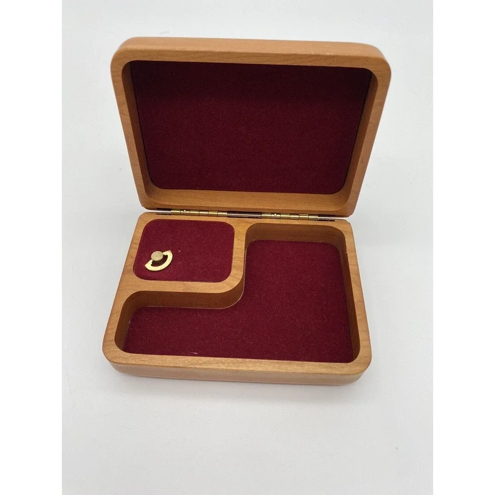 Vintage Corporate Custom‎ Product Zebra Wooden Musical Jewelry Box Works